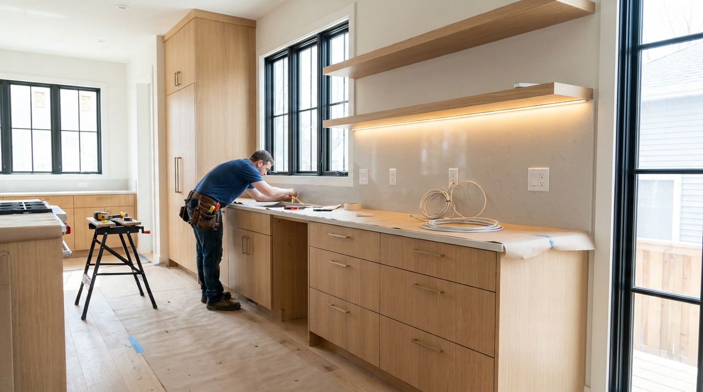 Elinstallation vid köksrenovering i Gävle